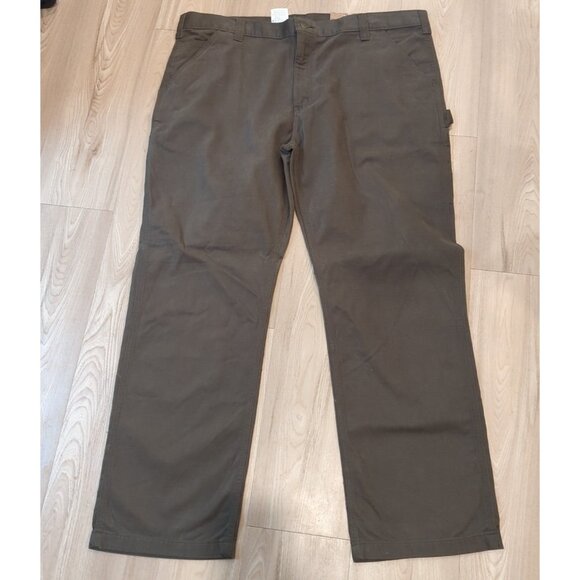 Carhartt Pants Wash Twil Mens 42x32 Moss Green Carpenter Dungaree NEW-lp - Picture 3 of 9